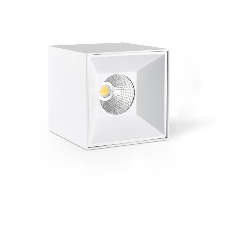 Plafonnier LED carré moderne monté en surface – Luminaire de plafond encastré en aluminium pour salon 