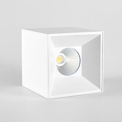 Plafonnier LED carré moderne monté en surface – Luminaire de plafond encastré en aluminium pour salon 