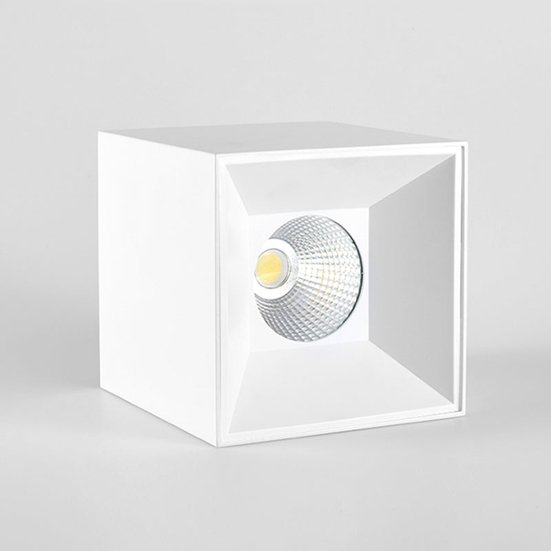 Plafonnier LED carré moderne monté en surface – Luminaire de plafond encastré en aluminium pour salon 