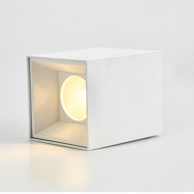 Plafonnier LED carré moderne monté en surface – Luminaire de plafond encastré en aluminium pour salon 