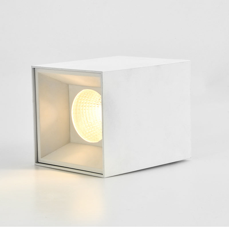 Plafonnier LED carré moderne monté en surface – Luminaire de plafond encastré en aluminium pour salon 