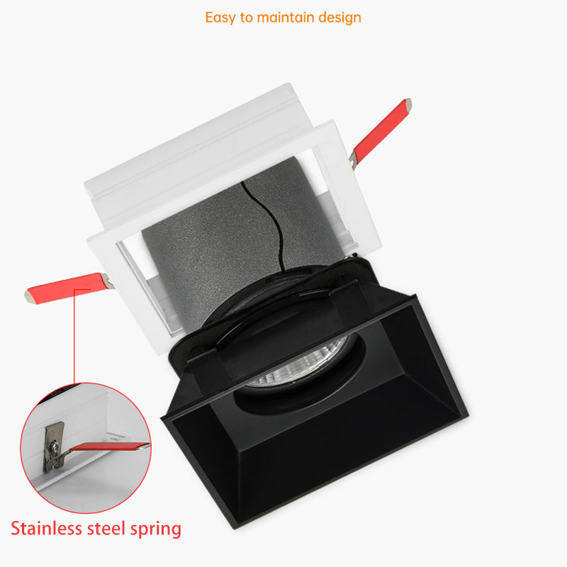 Dimmable Recessed LED Downlight - Frameless Flush Mount Ceiling Light For Home Office