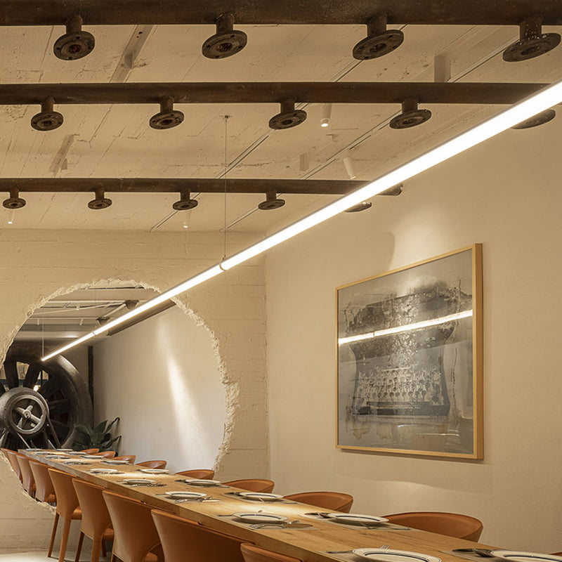 Wasserdichte LED-Balkenleuchte – Rahmenlose nahtlose lineare Pendelleuchte für Heim und Büro 