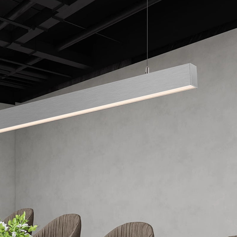 Luz lineal LED arquitectónica - Lámpara colgante anti-deslumbrante para oficina en casa 