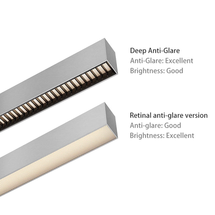 Luz lineal LED arquitectónica - Lámpara colgante anti-deslumbrante para oficina en casa 