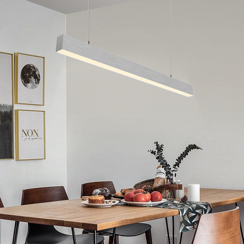 Luz lineal LED arquitectónica - Lámpara colgante anti-deslumbrante para oficina en casa 
