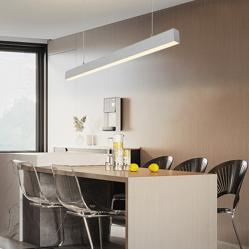 Luz lineal LED arquitectónica - Lámpara colgante anti-deslumbrante para oficina en casa 