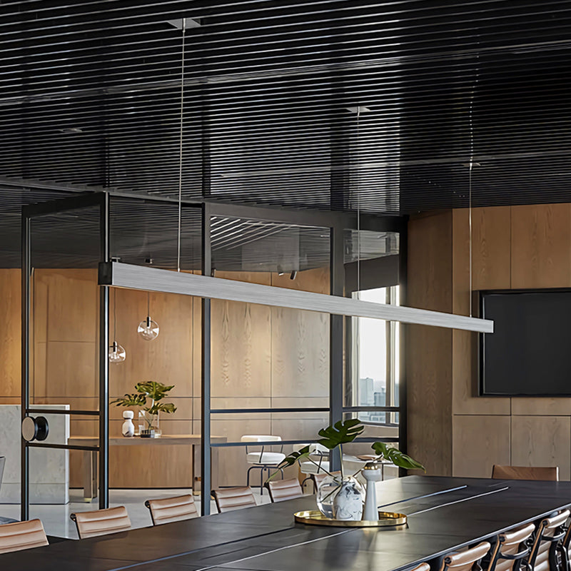 Luz lineal LED arquitectónica - Lámpara colgante anti-deslumbrante para oficina en casa 
