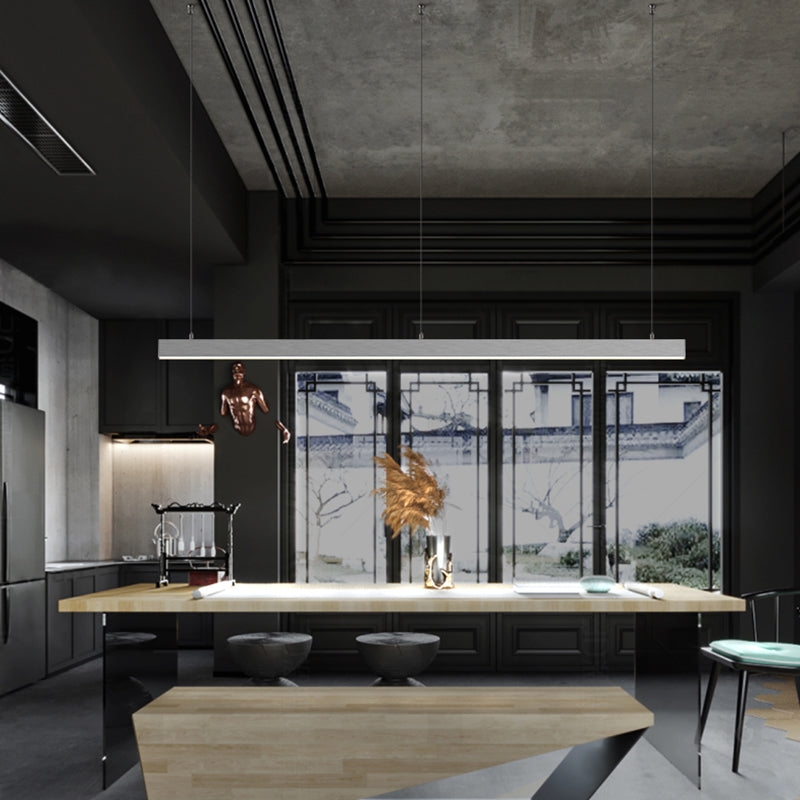 Luz lineal LED arquitectónica - Lámpara colgante anti-deslumbrante para oficina en casa 