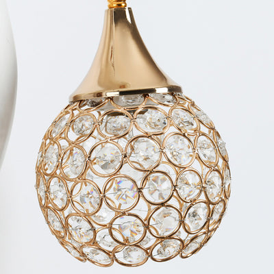 Modern Art Deco Resin Crystal Deer Head Shape 1-Light Wall Sconce Lamp For Living Room & Bedroom