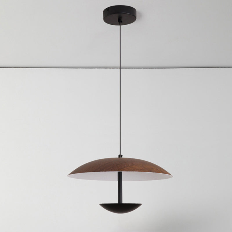 Contemporary Creative Iron Semi-Circle UFO Shape LED Pendant Light For Bedroom & Living Room