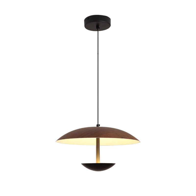 Contemporary Creative Iron Semi-Circle UFO Shape LED Pendant Light For Bedroom & Living Room