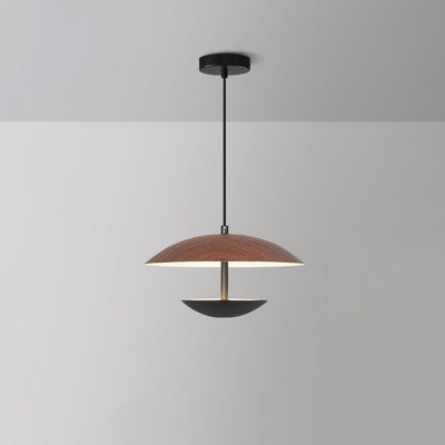 Contemporary Creative Iron Semi-Circle UFO Shape LED Pendant Light For Bedroom & Living Room