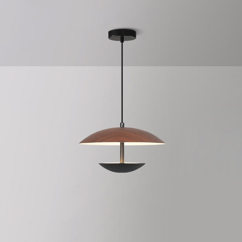 Contemporary Creative Iron Semi-Circle UFO Shape LED Pendant Light For Bedroom & Living Room