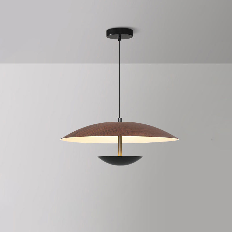 Contemporary Creative Iron Semi-Circle UFO Shape LED Pendant Light For Bedroom & Living Room