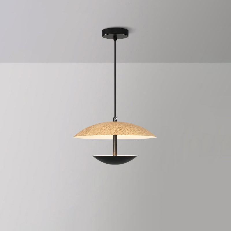 Contemporary Creative Iron Semi-Circle UFO Shape LED Pendant Light For Bedroom & Living Room