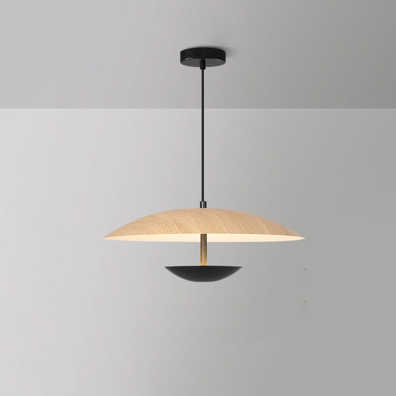 Contemporary Creative Iron Semi-Circle UFO Shape LED Pendant Light For Bedroom & Living Room