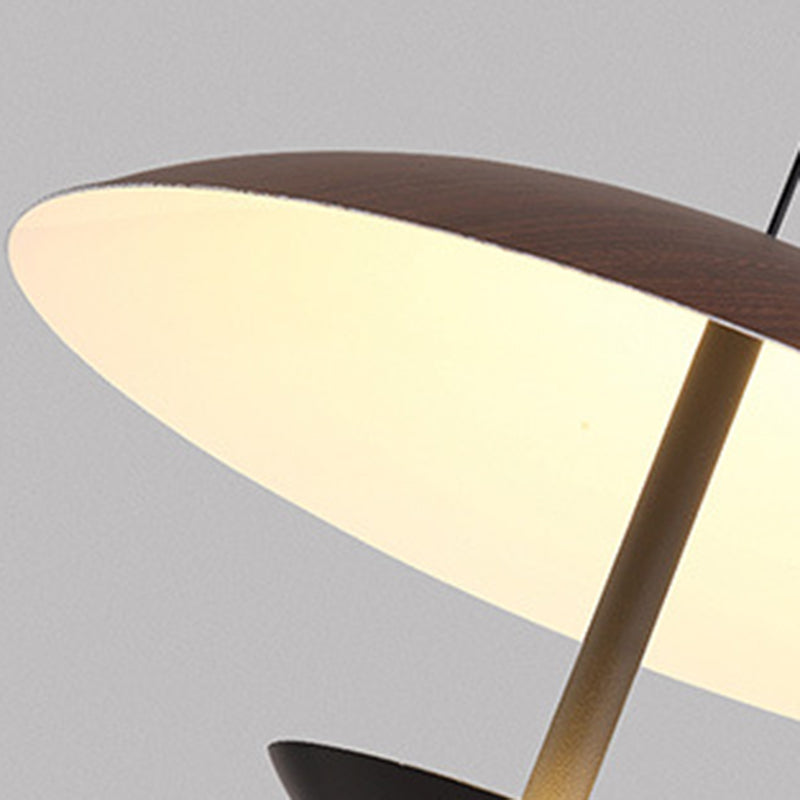 Contemporary Creative Iron Semi-Circle UFO Shape LED Pendant Light For Bedroom & Living Room