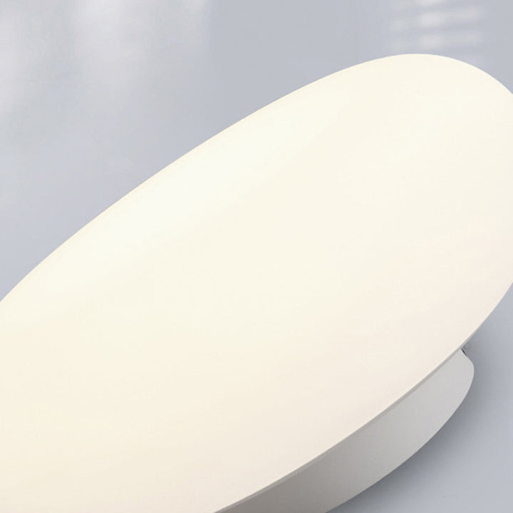 Moderna Minimalista Lámpara de Techo LED Montaje Semi-empotrado en Forma de Manzana de Hierro y PE para Dormitorio y Sala de Estar 