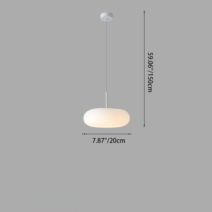 Suspension LED ronde en forme de pomme en fer et PE minimaliste moderne pour chambre et salon 