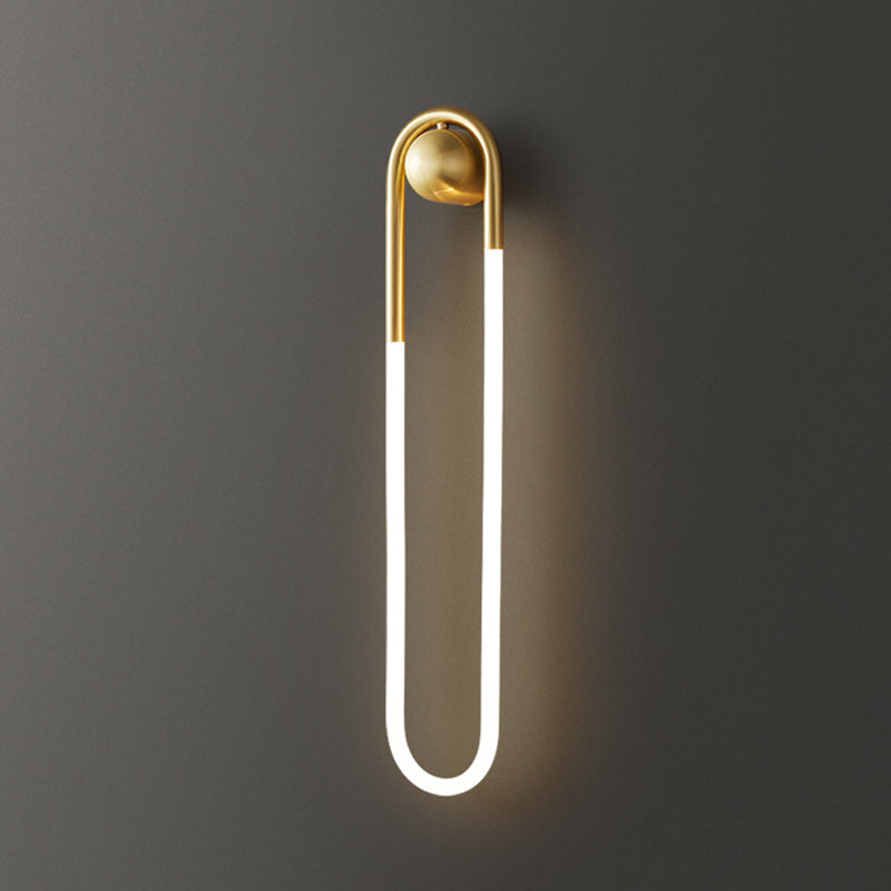 Moderne Luxus Messing Acryl Oval Globe LED Wandleuchte für Schlafzimmer &amp; Wohnzimmer 