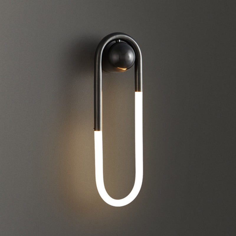 Moderne Luxus Messing Acryl Oval Globe LED Wandleuchte für Schlafzimmer &amp; Wohnzimmer 