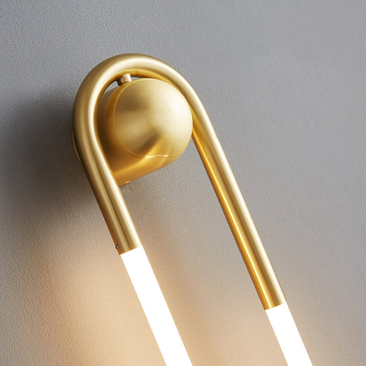 Moderne Luxus Messing Acryl Oval Globe LED Wandleuchte für Schlafzimmer &amp; Wohnzimmer 