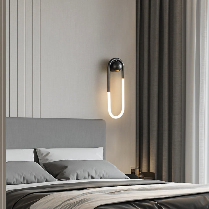 Moderne Luxus Messing Acryl Oval Globe LED Wandleuchte für Schlafzimmer &amp; Wohnzimmer 