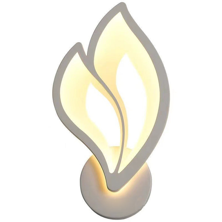 Modern Art Deco Acrylic Aluminum Iron Petal LED Wall Sconce Lamp For Bedroom &amp; Living Room