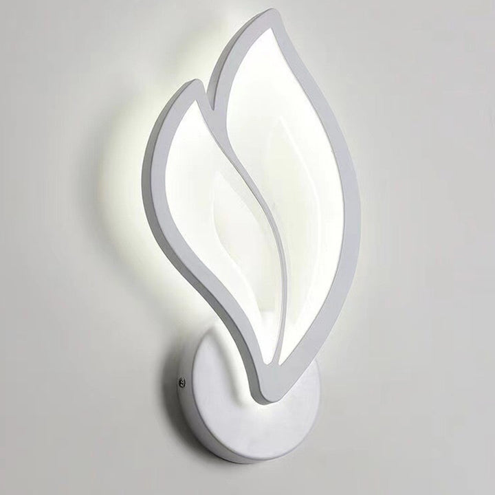 Modern Art Deco Acrylic Aluminum Iron Petal LED Wall Sconce Lamp For Bedroom &amp; Living Room