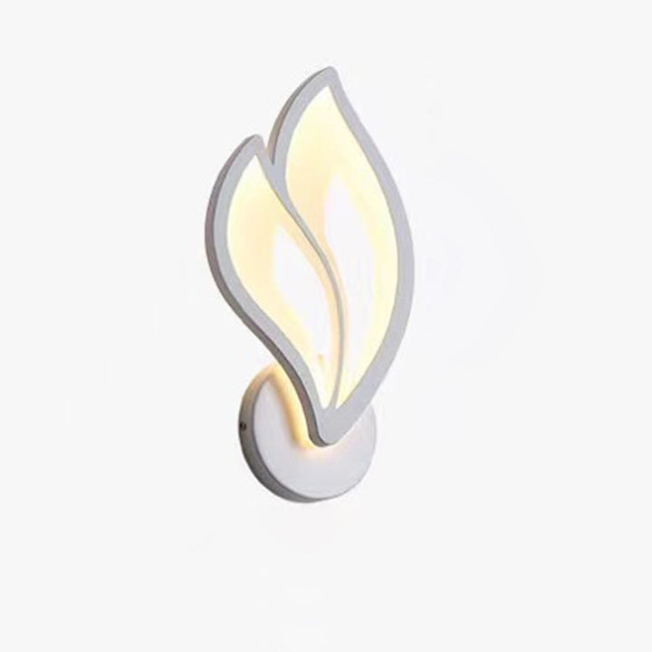 Modern Art Deco Acrylic Aluminum Iron Petal LED Wall Sconce Lamp For Bedroom &amp; Living Room