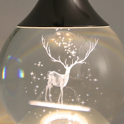 Modern Luxury Crystal Ball Aluminum Iron Round 1-Light Wall Sconce Lamp For Bedroom & Living Room