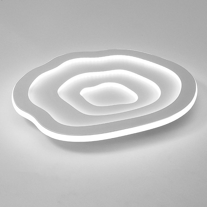 Modern Minimalist Acrylic Iron Cloud-Shaped LED Flush Mount Ceiling Light For Bedroom & Living Room
