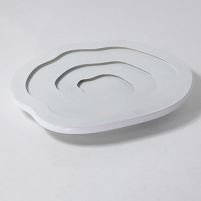 Modern Minimalist Acrylic Iron Cloud-Shaped LED Flush Mount Ceiling Light For Bedroom & Living Room