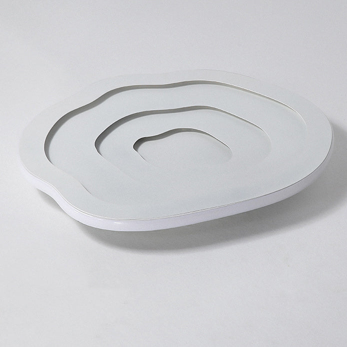 Modern Minimalist Acrylic Iron Cloud-Shaped LED Flush Mount Ceiling Light For Bedroom & Living Room