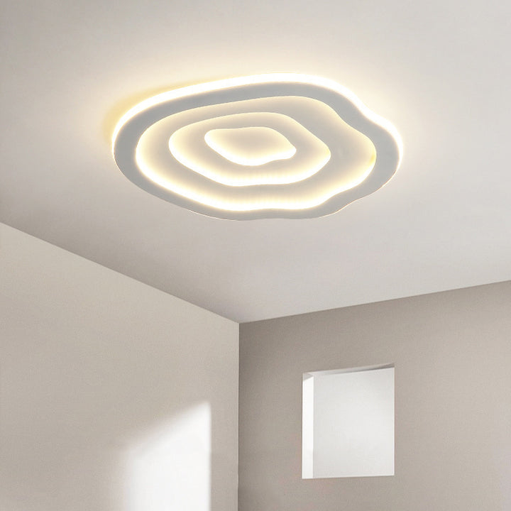 Modern Minimalist Acrylic Iron Cloud-Shaped LED Flush Mount Ceiling Light For Bedroom &amp; Living Room