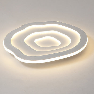 Modern Minimalist Acrylic Iron Cloud-Shaped LED Flush Mount Ceiling Light For Bedroom & Living Room