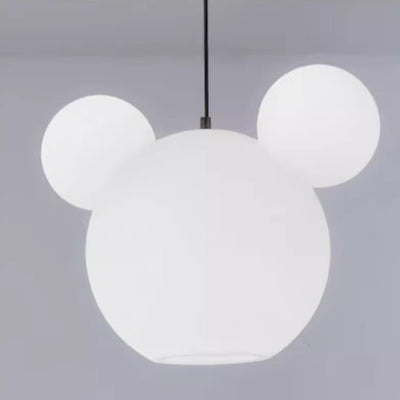 Modern Art Deco PE Iron Kids Doll Round 3-Light Chandelier For Bedroom & Living Room
