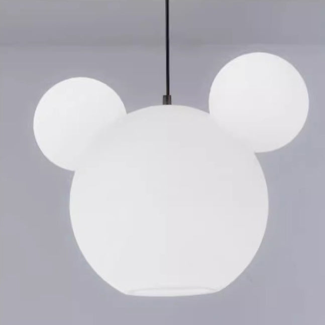 Modern Art Deco PE Iron Kids Doll Round 3-Light Chandelier For Bedroom & Living Room