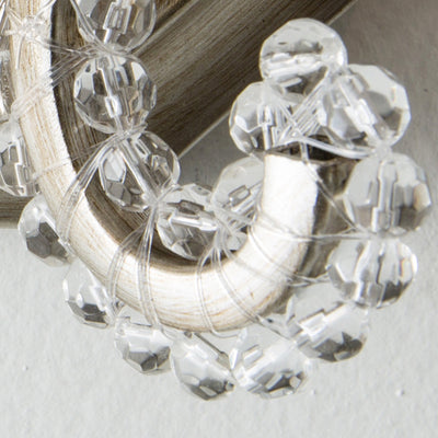 Traditional Farmhouse Crystal Iron Curved Candle 1/2-Light Wall Sconce Lamp For Bedroom & Living Room