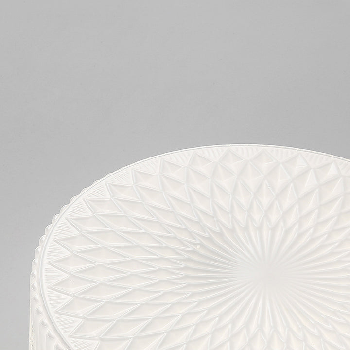 Plafonnier LED rond en verre fer traditionnel français à volants floral pour chambre et salon 