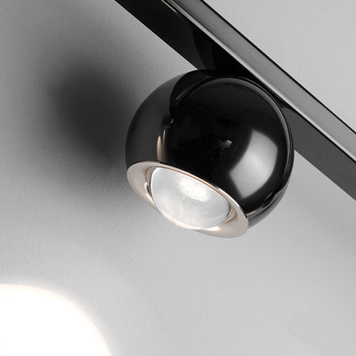 Contemporary Scandinavian Iron Aluminum Acrylic Linear Globe LED Chandelier Island Light For Dining Room & Living Room
