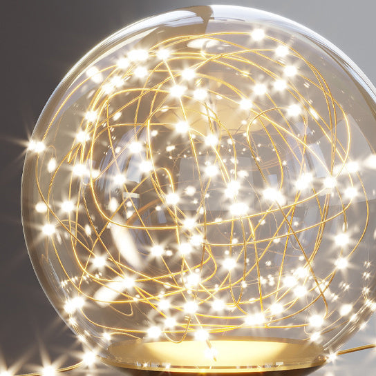 Contemporary Creative Glass Iron Branch Globe Round LED Wall Sconce Lamp For Bedroom & Living Room