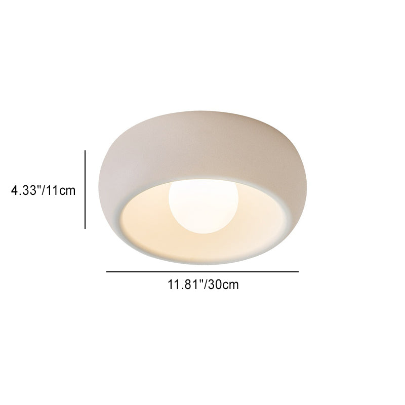 Moderne minimalistische Glas-Kohlenstoffstahl-Runde LED-Deckenleuchte für Schlafzimmer &amp; Wohnzimmer 