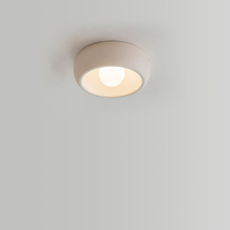 Moderne minimalistische Glas-Kohlenstoffstahl-Runde LED-Deckenleuchte für Schlafzimmer &amp; Wohnzimmer 