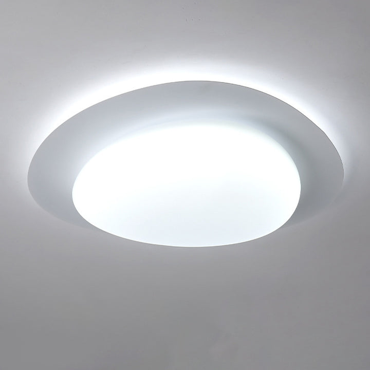 Plafonnier LED en acrylique minimaliste moderne en forme de galet pour chambre et salon 