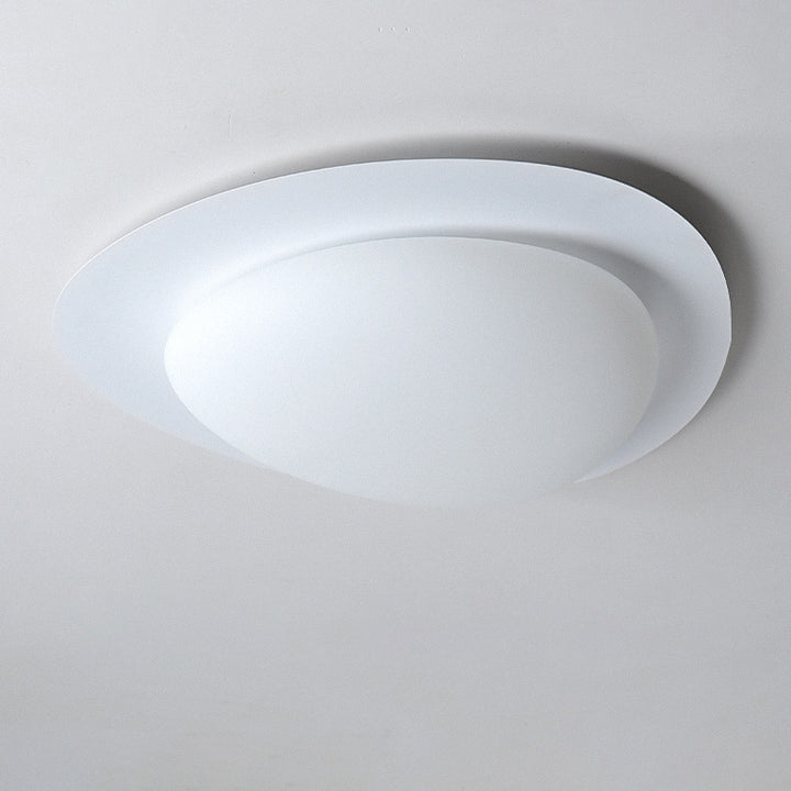 Plafonnier LED en acrylique minimaliste moderne en forme de galet pour chambre et salon 