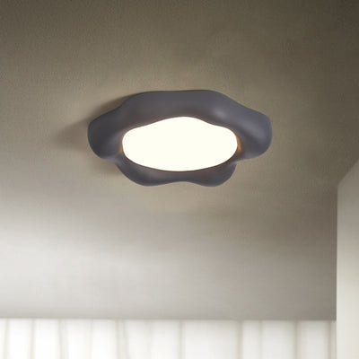 Luz de techo empotrada LED de acrílico de fibra de vidrio floral escandinava contemporánea para dormitorio y sala de estar 