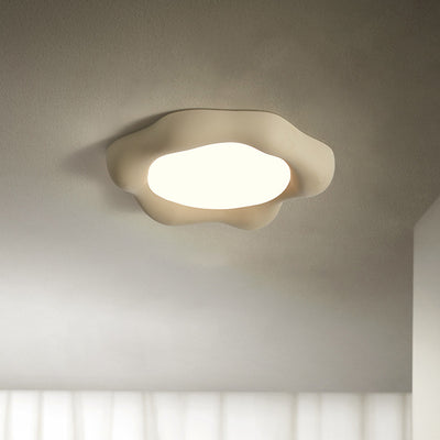 Luz de techo empotrada LED de acrílico de fibra de vidrio floral escandinava contemporánea para dormitorio y sala de estar 