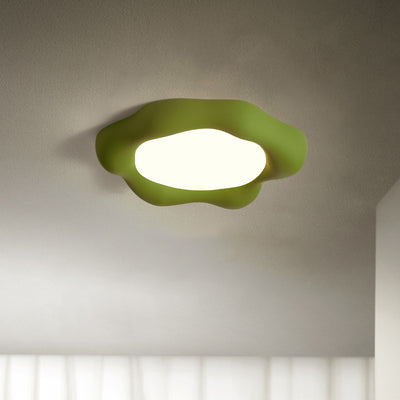 Luz de techo empotrada LED de acrílico de fibra de vidrio floral escandinava contemporánea para dormitorio y sala de estar 